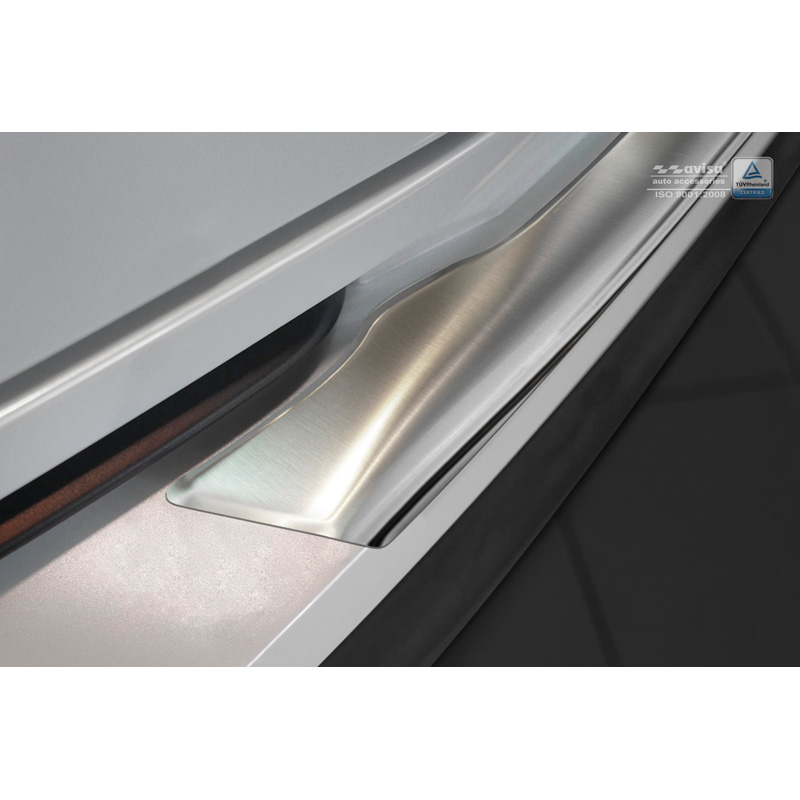 Protection de seuil arrière inox sur mesure pour Toyota C-HR 2016-2019 & Facelift 2019-2023