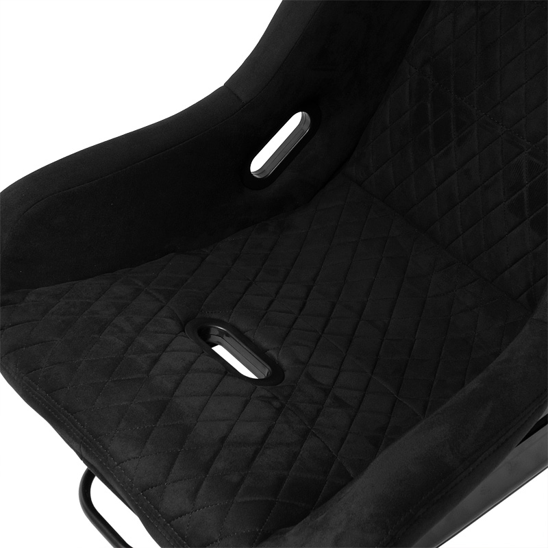 Siège baquet 'LV' - Noir - Dossier fixe en polyester - incl. glissières