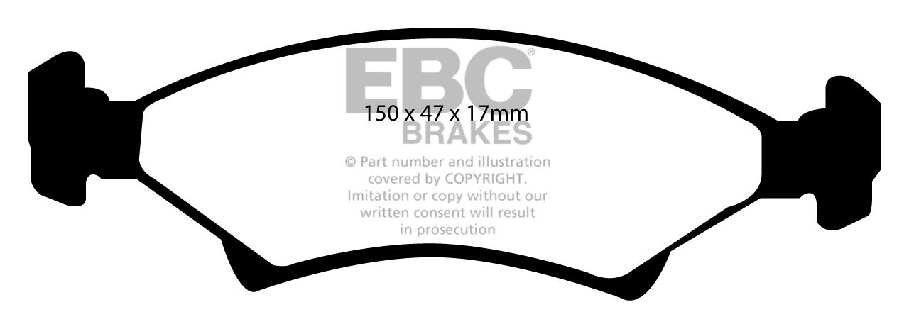 EBC Brakes AC Ace 2.0 57-63 Remblokken voorzijde