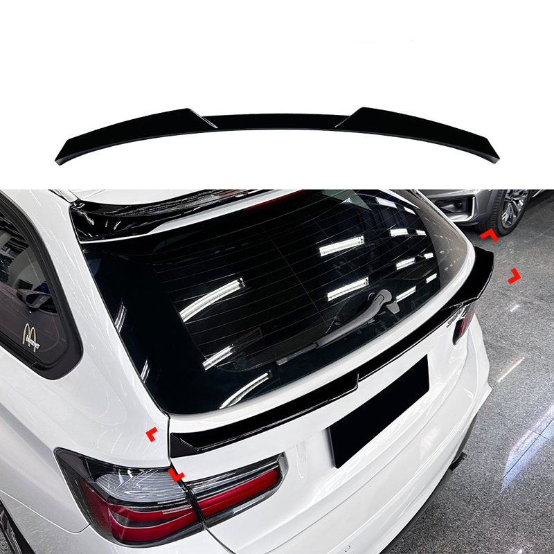 Aileron arrière inférieur sur mesure pour BMW Série 3 F31 Touring 2012-2019 (ABS Noir Luisant)