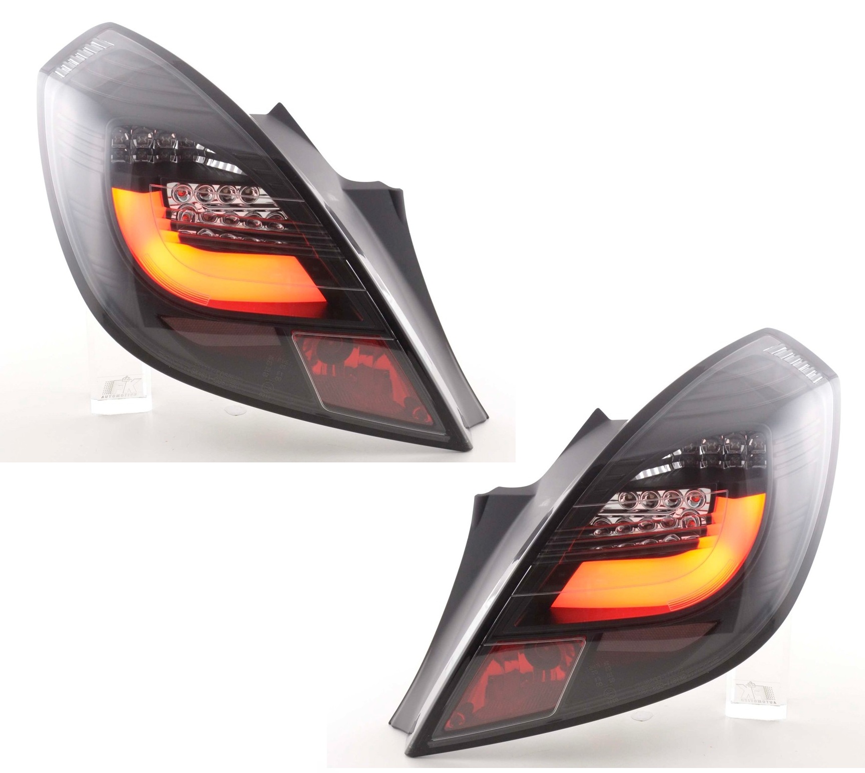 Taillights Opel Corsa D Lightbar LED black 06-10