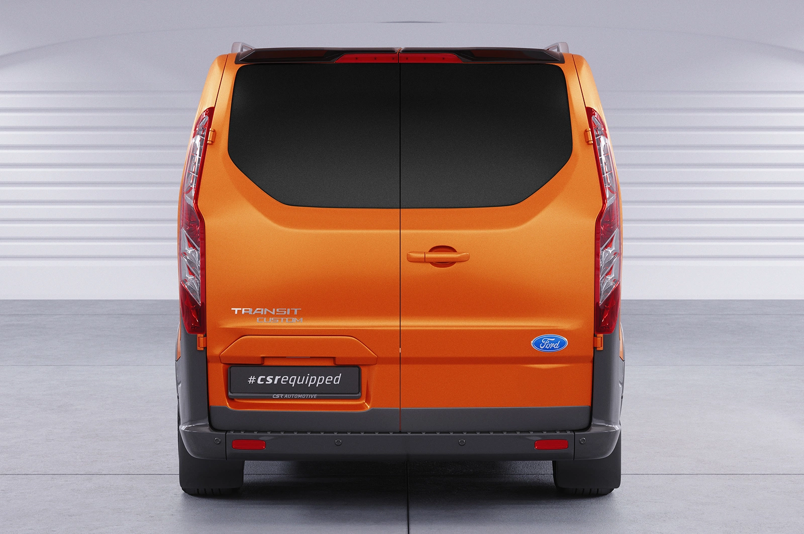 Achterspoiler Ford Transit MK7 glans zwart