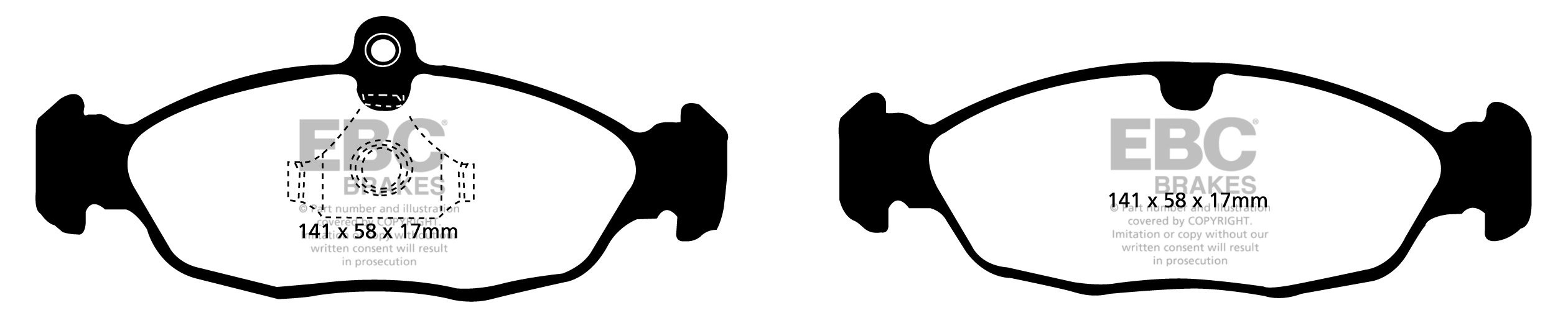 EBC Brakes JAGUAR XKR 4.0 Supercharged (ATE) 98-2002 Remblokken