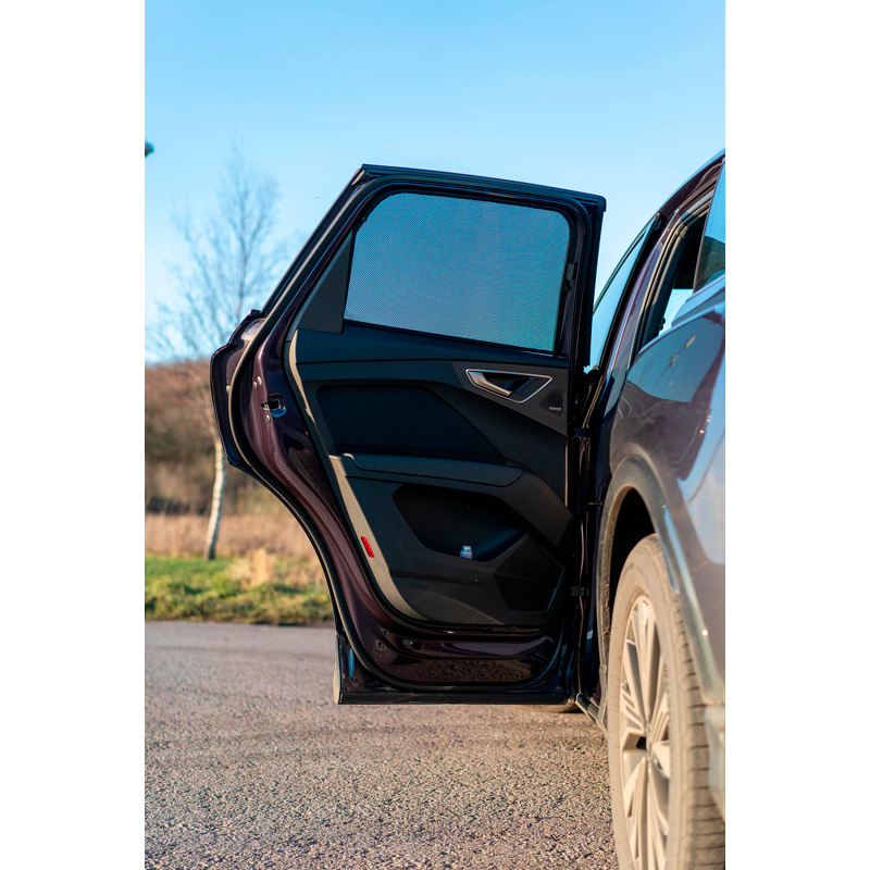 Set de Car Shades (portes arrières) sur mesure pour Audi Q4 (F4B) E-Tron 2021- excl. Sportback (2-pièces)