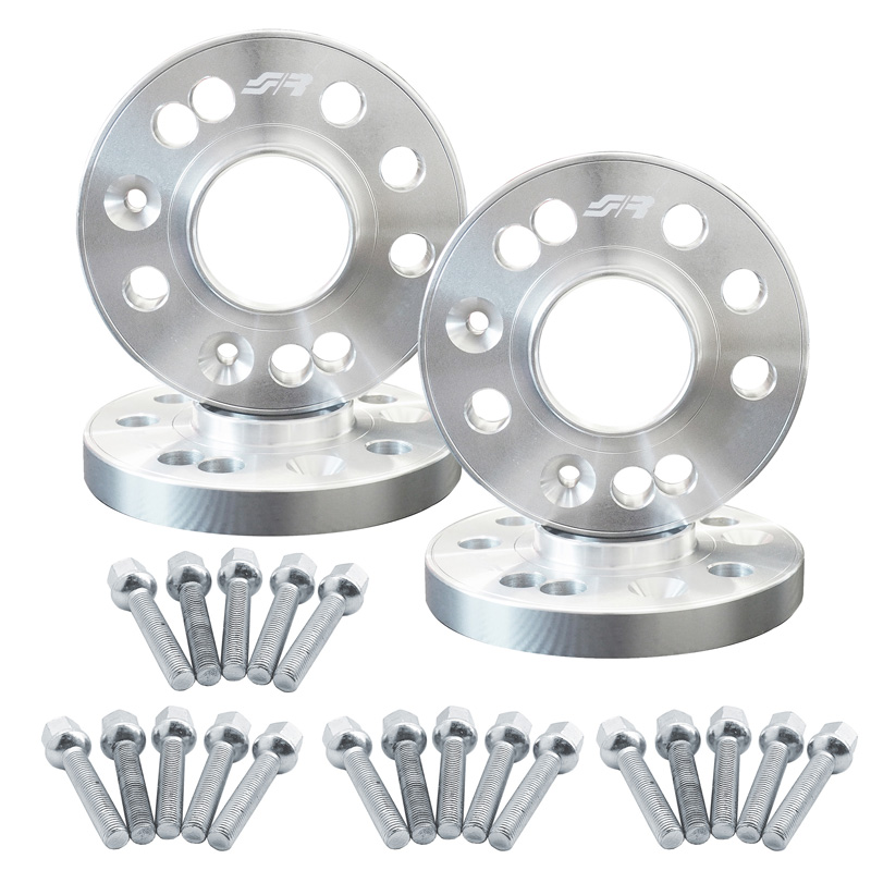 Simoni Racing Kit d'Élargisseurs de Roue en aluminium - 2x16mm(AV) - 2x20mm(AR) (Moyeu 60,1mm) avec boulons de roue - sur mesure pour Suzuki divers