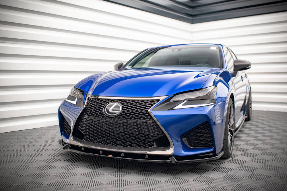 Voorspoiler V.1 Lexus GS F Mk4 FL Maxton Glans Zwart