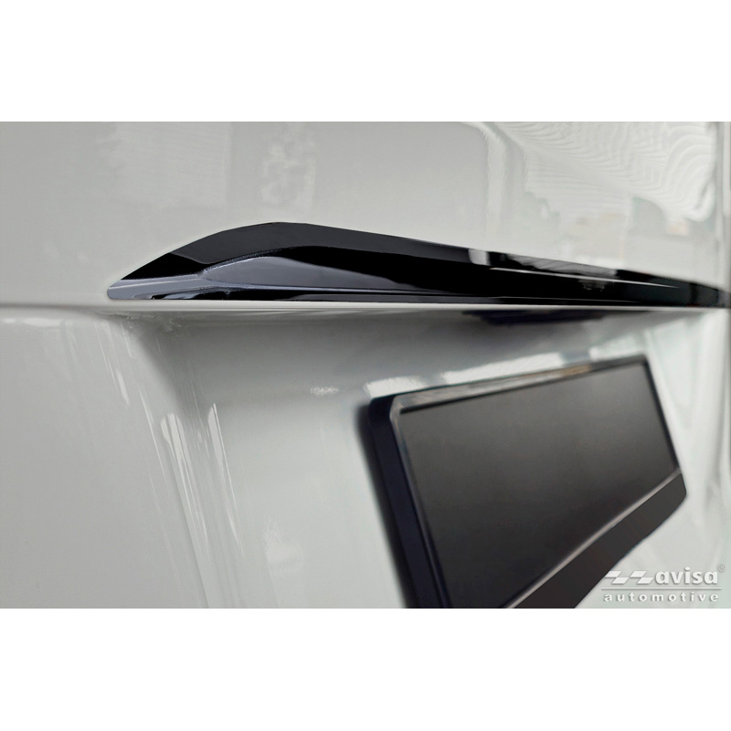 Avisa Moulure de hayon en Inox Noir Chrome sur mesure pour Mercedes Classe V (W447) 2014-2019, Facelift 2019-2024 & Facelift 2024-