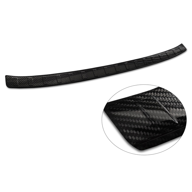 Protection de seuil arrière carboné 3D sur mesure pour Cupra Born 2021- 'Ribs'