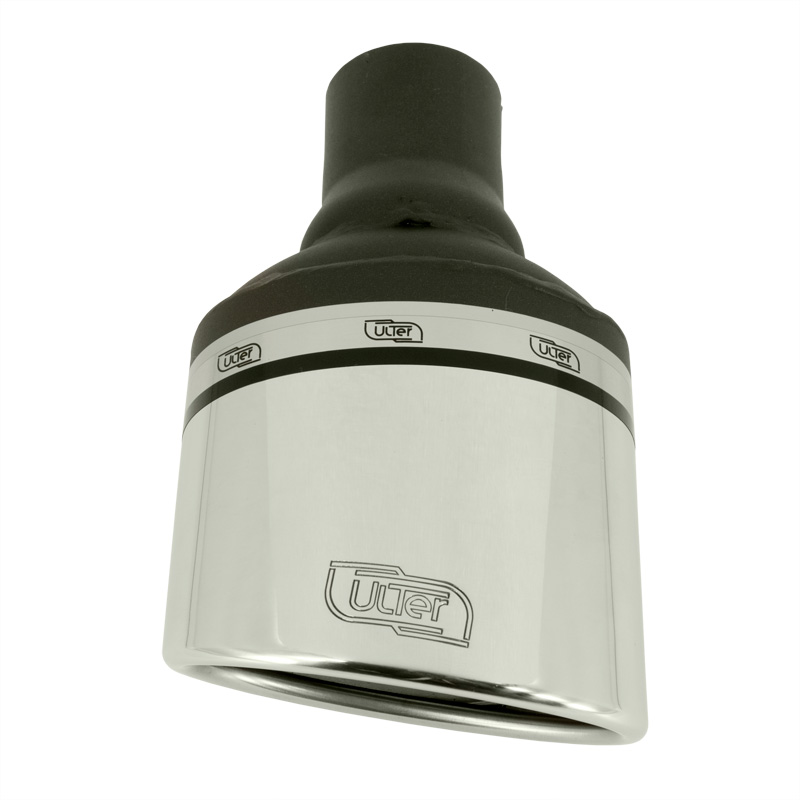 Ulter Sport Embout d'échappement (à gauche) - Ovale 120x80mm - Longueur 120mm - Montage ->50mm - Inoxydable