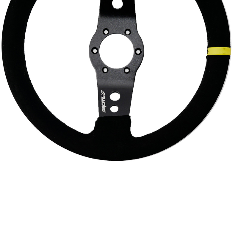 Simoni Racing Volant Universel Rally - Suède Noir - Diamètre 320mm