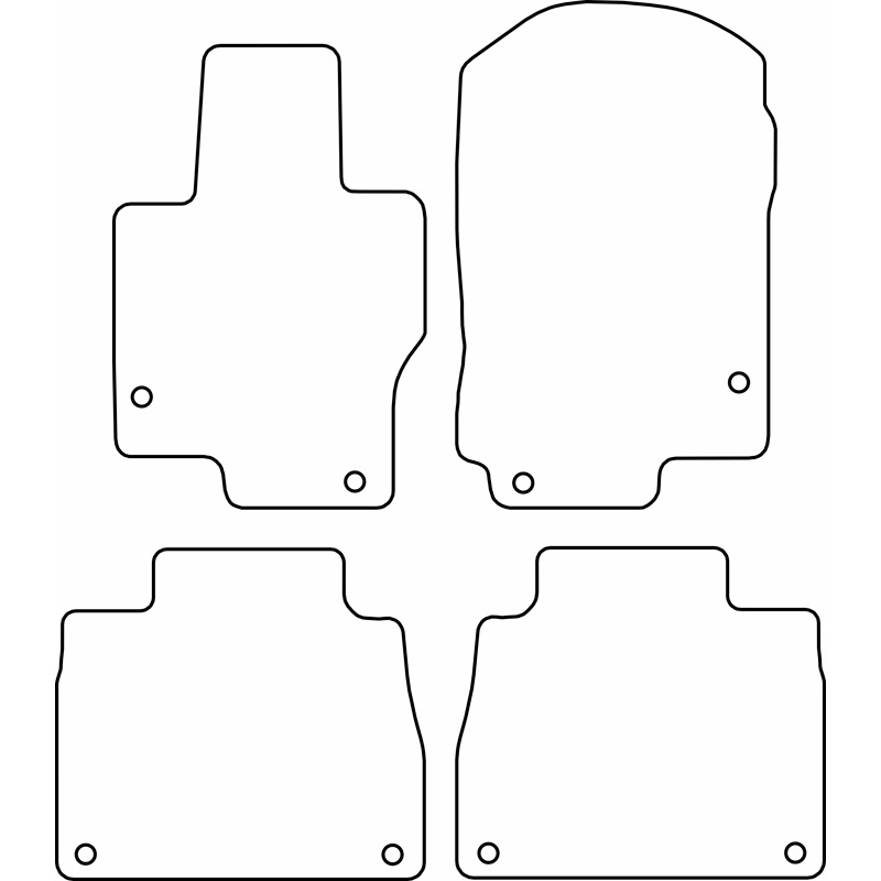 Set de tapis de sol sur mesure pour Mercedes GLE II (W167) 2019-