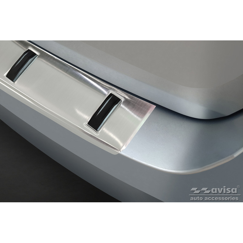 Protection de seuil arrière inox sur mesure pour Skoda Fabia III Combi 2014-2018 'STRONG EDITION'