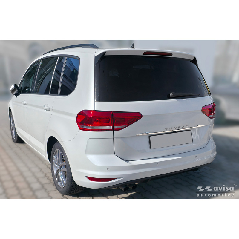 Avisa Revêtement d'habillage du hayon du coffre inox Chrome sur mesure pour Volkswagen Touran (5T1) R-Line 2015-