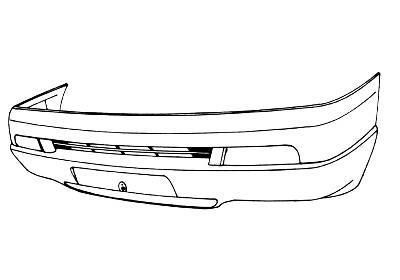 voorbumper, in primer Citroen Evasion, 1995-2003