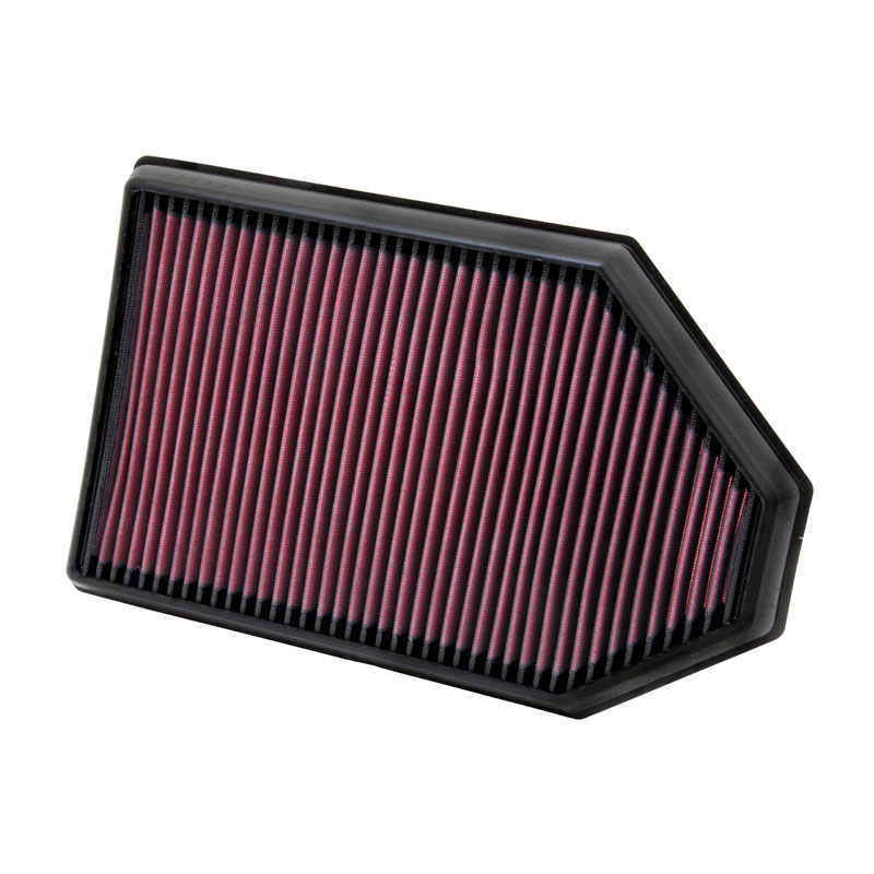 K&N Filtre à air de remplacement sur mesure pour Dodge Challenger / Charger 3.6, 5.7, 6.2, 6.4 / Chrysler 300C 3.6, 5.7/ Lancia Thema 3.6 2011-2016 (33-2460)