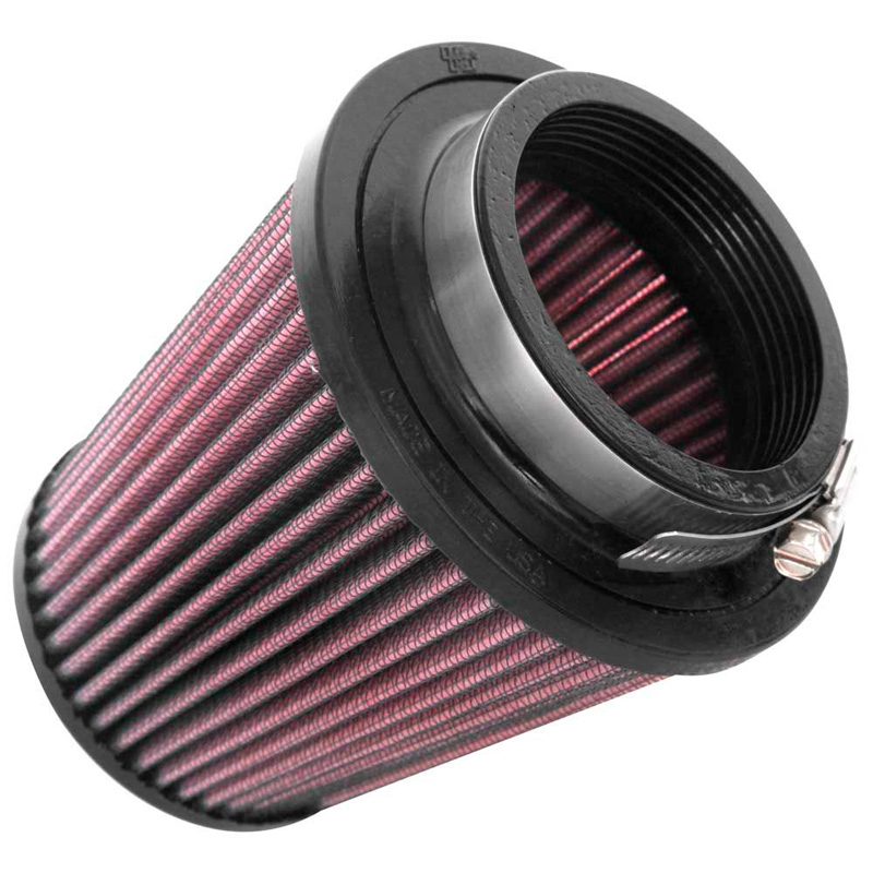K&N Filtre à Air Universel Conique 70mm raccordement, 119mm de base, 89mm en haut, hauteur 124mm (RU-9350)