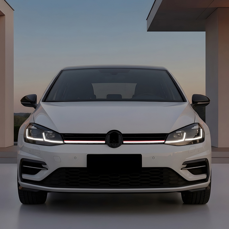 Grill en Optique-R avec Bande-LED sur mesure pour Volkswagen Golf VII (7.5) HB/Variant Facelift 2017-2020
