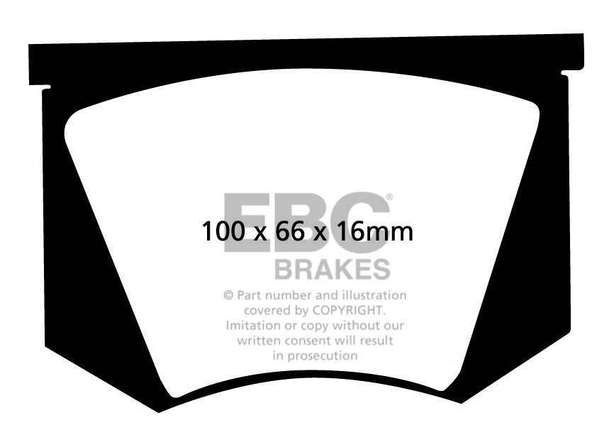 EBC Brakes DAIMLER Double Six 6.0 93-94 Remblokken voorzijde yel