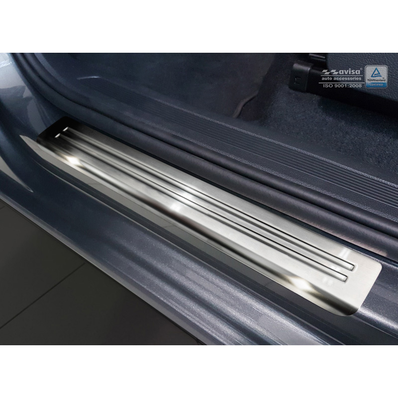Seuils de portes inoxydable sur mesure pour Volkswagen Touran III 2015- - 'Special Edition' - 4-pièces