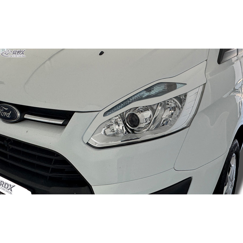 RDX Spoilers de phares sur mesure pour Ford Transit Custom & Tourneo Custom 2012-2018 (ABS)
