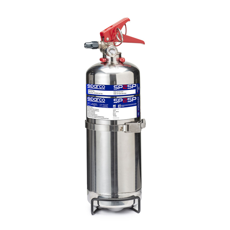Sparco Performance Extincteur - 2 Litre - Chromé - Ø21cm x 44cm
