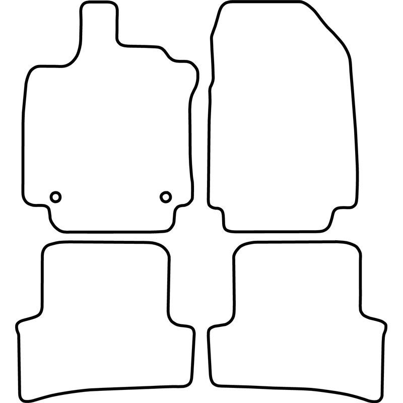 Set de tapis de sol sur mesure pour Renault Clio D 2012-2019