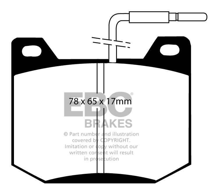 EBC Brakes VOLVO S60 2.0 Turbo 2000-2010 Remblokken achterzijde