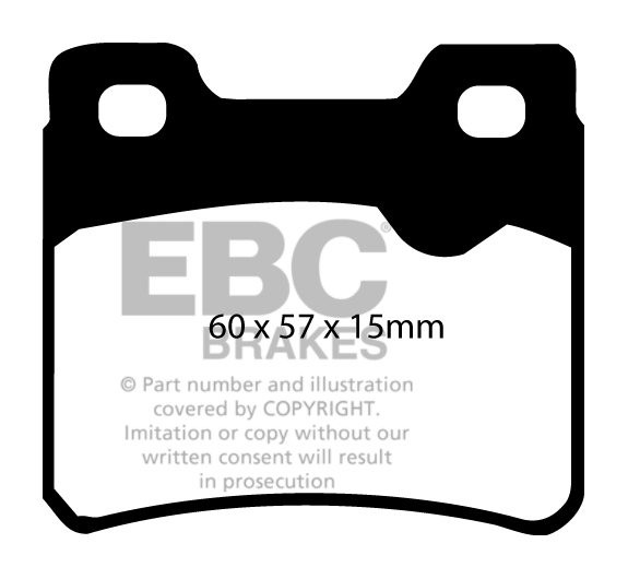 EBC Brakes OPEL Astra F 2.0 91-98 Remblokken achterzijde