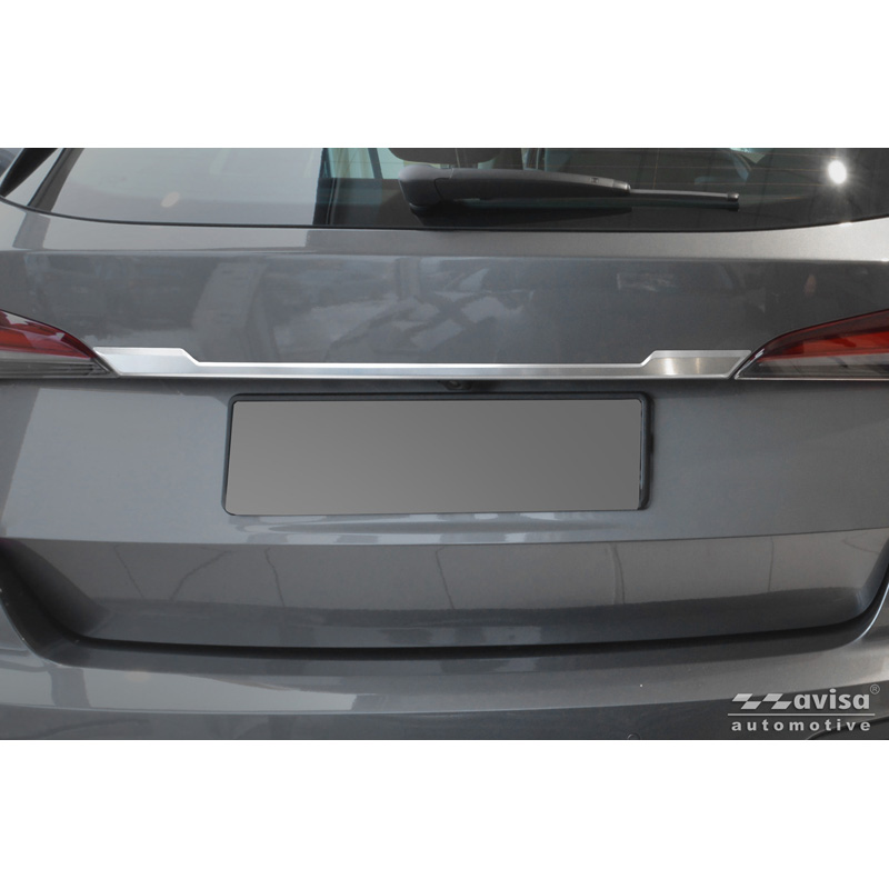 Avisa Revêtement d'habillage du hayon du coffre inox brossé sur mesure pour Skoda Kamiq (NW4) 2019-2024 & Facelift 2024-