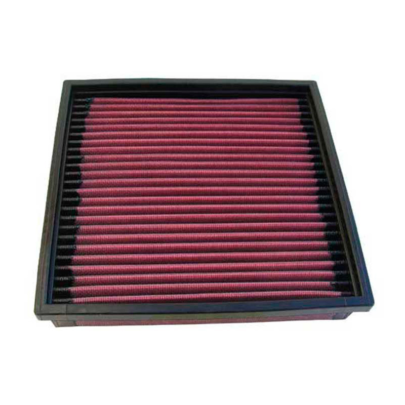 K&N Filtre à air de remplacement sur mesure pour Audi 100, 200, 5000, Daimler Double Six, Jaguar XJ, Lada Niva, Porsche 912, 914, 924, Seat Terra, Trabant, VW Polo, Transporter T2, T3, Volvo 242, 244, 245 (33-2003)