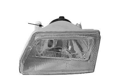 koplamp, Carello, H4, grijs huis, rechts Fiat Cinquecento, 1991-