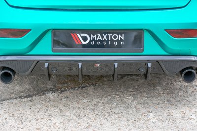 Achterdiffuser V40 R-design Zwart Glans