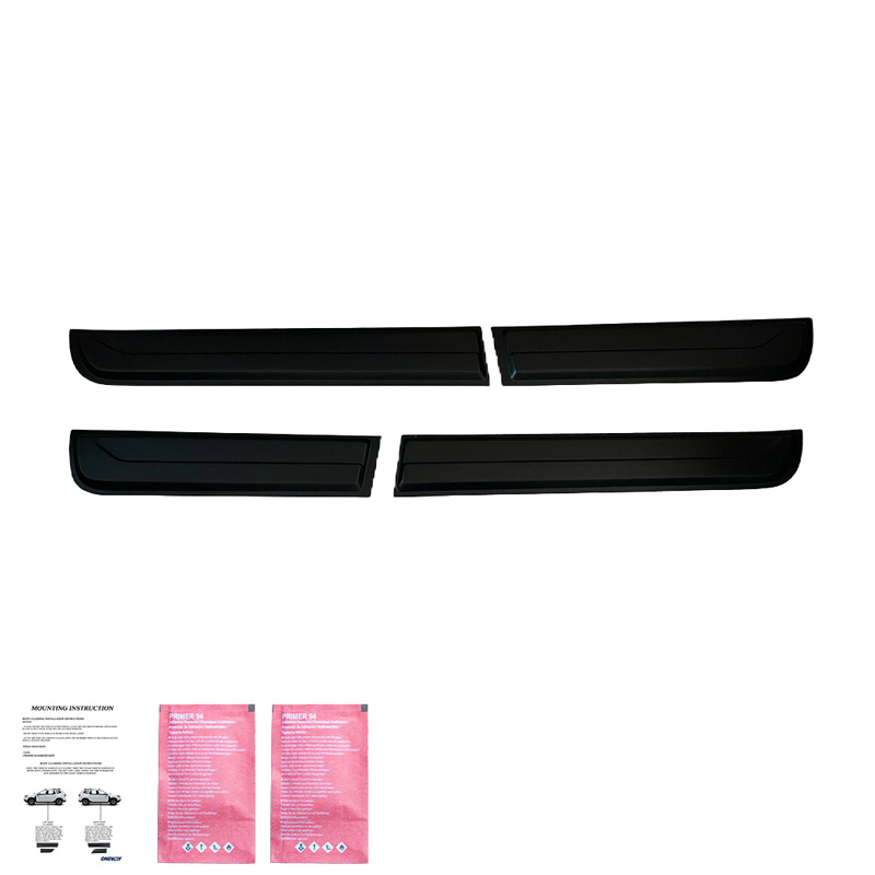 Jeu de baguettes de porte sur mesure pour Volkswagen Amarok MK2 2022- - Noir mat
