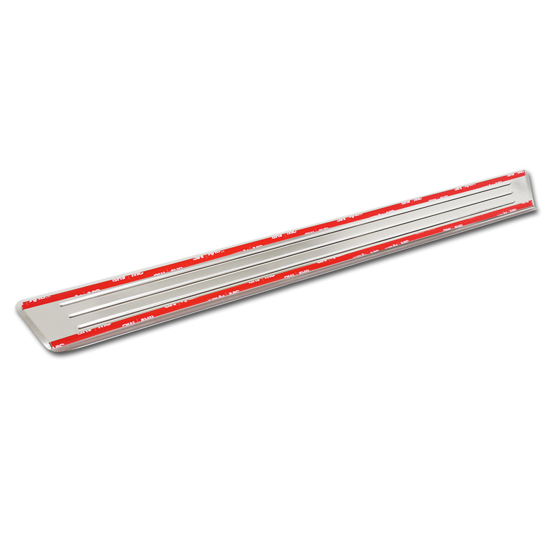 Seuils de portes inoxydable sur mesure pour Volkswagen ID.7 2023- & ID.7 Tourer 2024- 'Lines' - 4-pièces