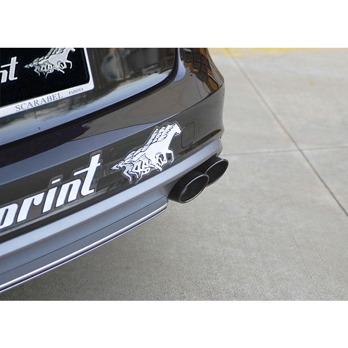 AUDI A6 C7 4G (Sedan + Avant) QUATTRO 2.8 FSI V6 (204 Hp) 2011 -> 2014 Rear pipe Right 100x75 BLACK