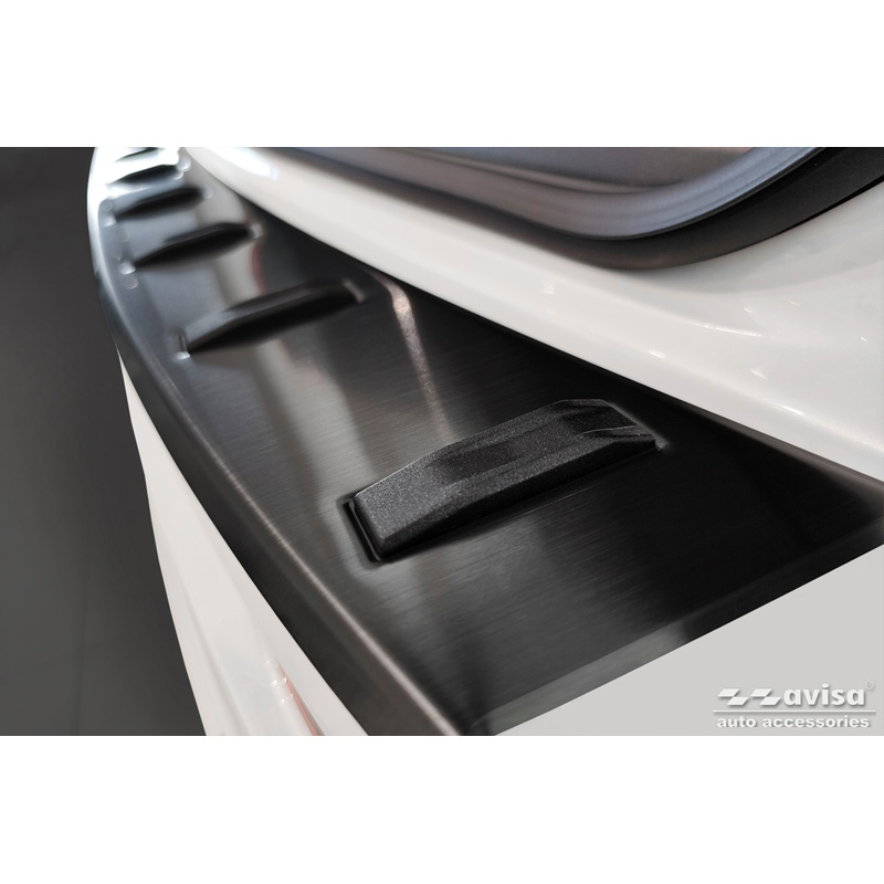 Protection de seuil arrière inox noir sur mesure pour BMW Serie 3 (G21) Touring 2019-2022 'STRONG EDITION'