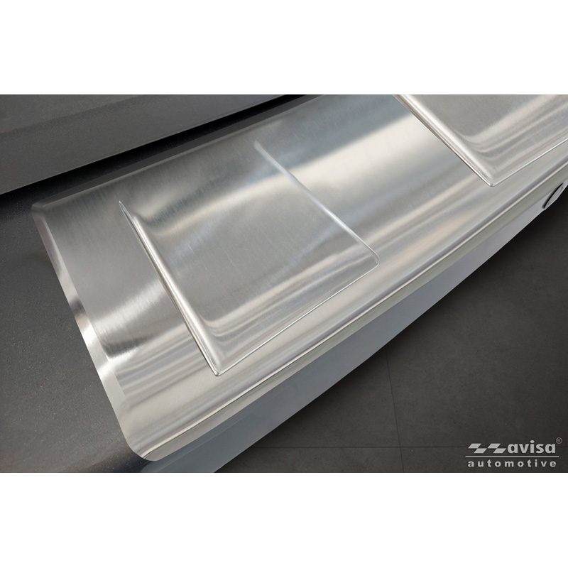 Avisa Protection de seuil arrière inox sur mesure pour Citroën Space Tourer & Jumpy 2016- / Peugeot Traveller & Expert 2016- / Toyota Proace Verso 2016- / Opel Vivaro & Zafira Life 2019-