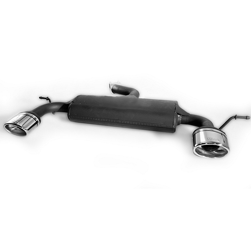 Échappement double sur mesure pour Volkswagen Scirocco III 1.4TSi 90/118kW/2.0TDI 103kW 2008-2013 120x80mm