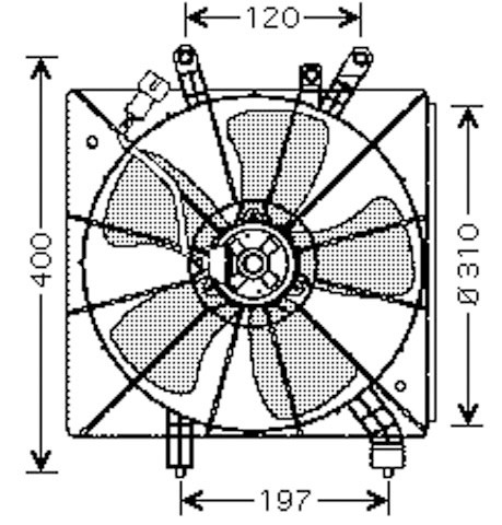 Radiator FAN COMPLEET CIVIC 01-05 -/AC