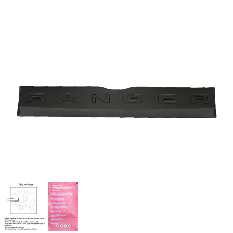 Protecteur de hayon sur mesure pour Ford Ranger T6/T7/T8 2012-2022 - Version 3 - Noir mat