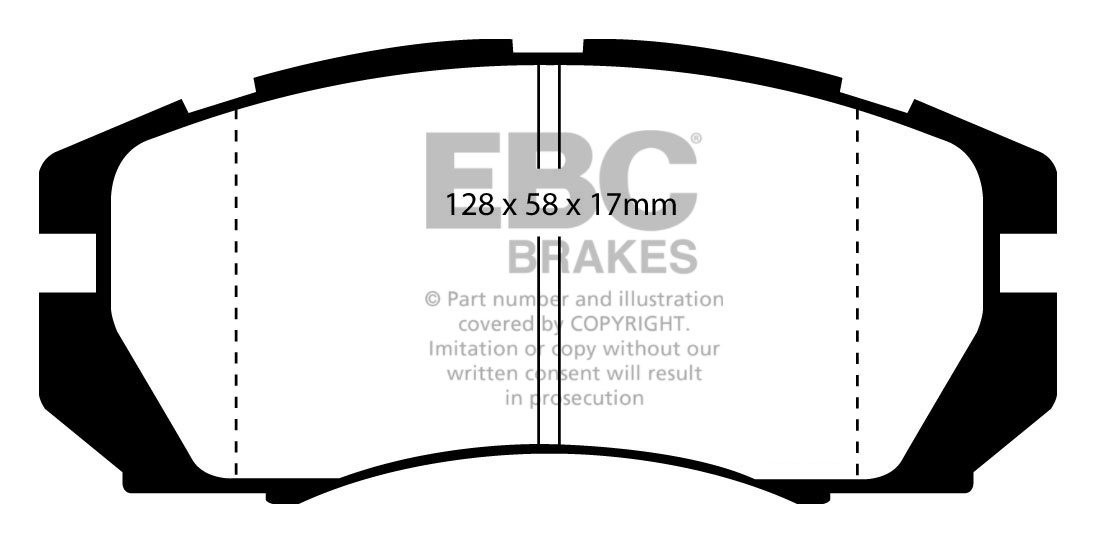 EBC Brakes SUBARU Legacy 2.0 Turbo (BF5) 92-94 Remblokken voorzi