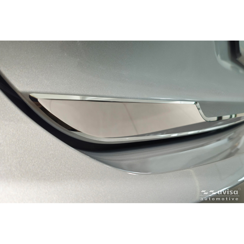 Avisa Revêtement d'habillage du hayon du coffre inox Chrome sur mesure pour Volvo V90 II 2016-