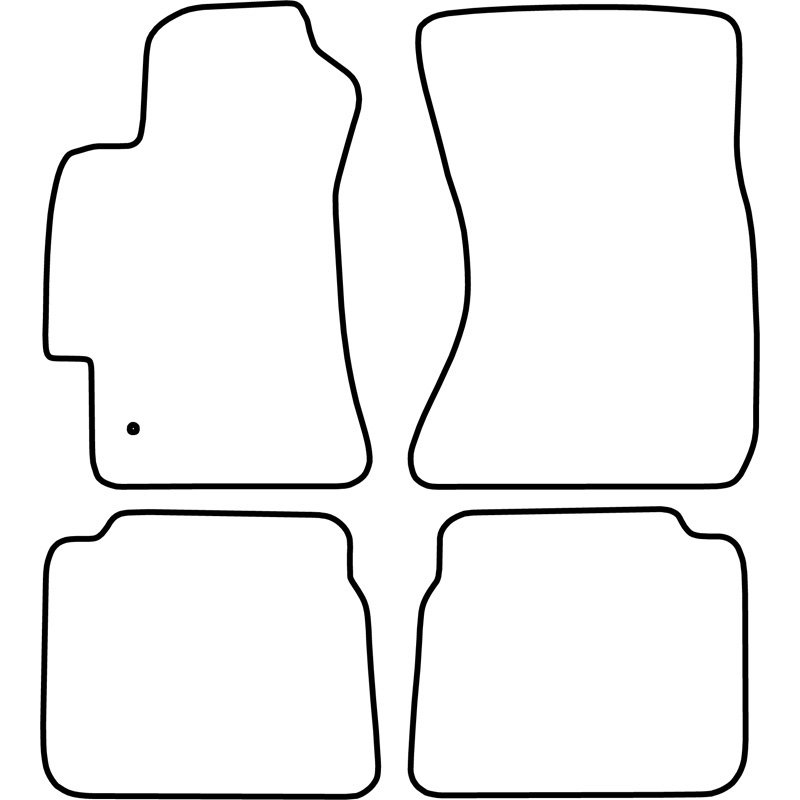 Set de tapis de sol en velours sur mesure pour Subaru Legacy 2004-2010