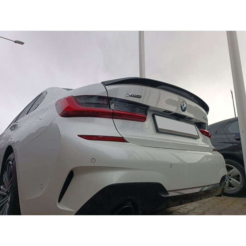 Lèvre spoiler arrière sur mesure pour BMW serie 3 G20 Sedan 2018- (PU)
