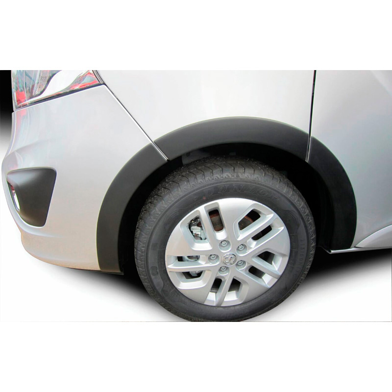 RGM Set extensions de garde-boue sur mesure pour Opel Vivaro 2014-2019 empattement longue - Noir