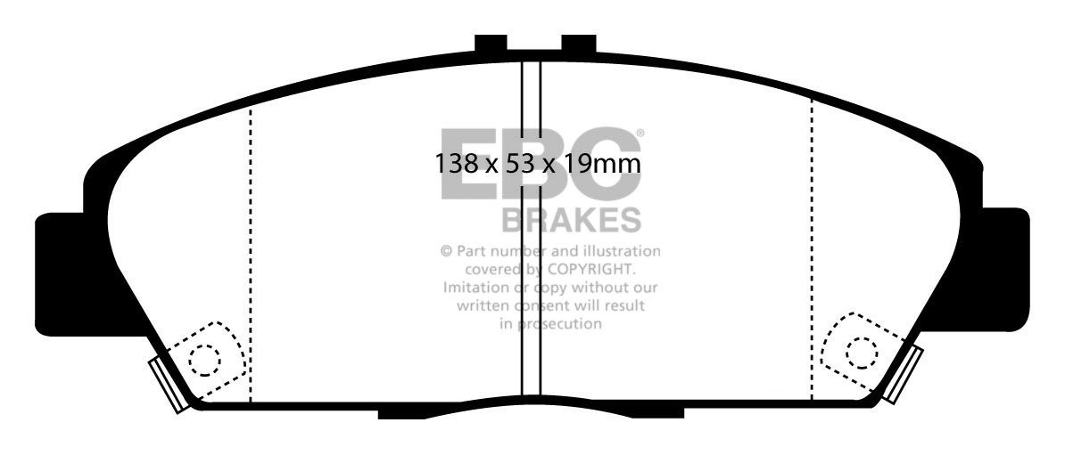 EBC Brakes ROVER 600 2.0 Manual 93-96 Remblokken voorzijde green