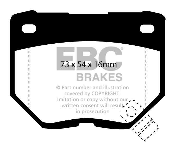 EBC Brakes NISSAN Skyline (R34) 2.5 Turbo GT-T 98-2002 Remblokke