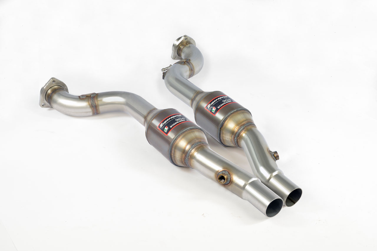 AUDI A6 C7 4G (Sedan + Avant) QUATTRO 3.0 TFSI V6 (300 Hp) 2011 -> 2012 Front pipe with Metallic cat
