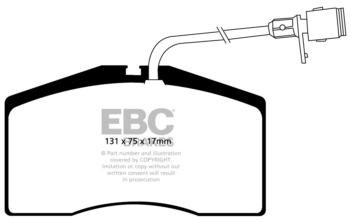 EBC Brakes AUDI S8 4D 4.2 99-2002 Remblokken voorzijde yellowstu