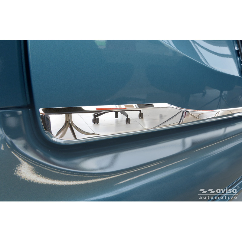 Avisa Revêtement d'habillage du hayon du coffre inox Chrome sur mesure pour Toyota Proace City Verso 2019-2024 & Facelift 2024-